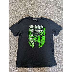 Pinky Star Midnight Vixens T Shirt Black Green Tight Skinny Fit 3X Women's